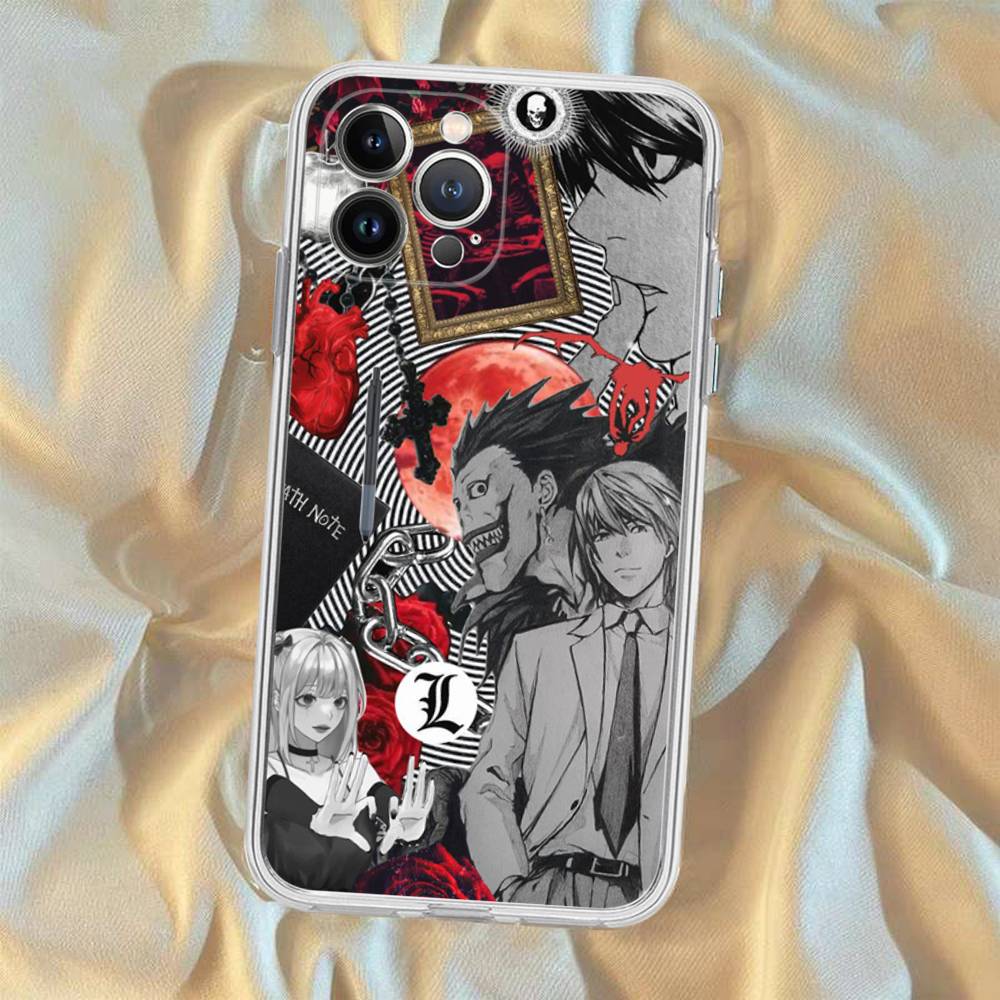 Anime Death Note Phone Case For iPhone 17 16 15 Plus X 14 11 12 13 Mini Pro Max Mobile Case