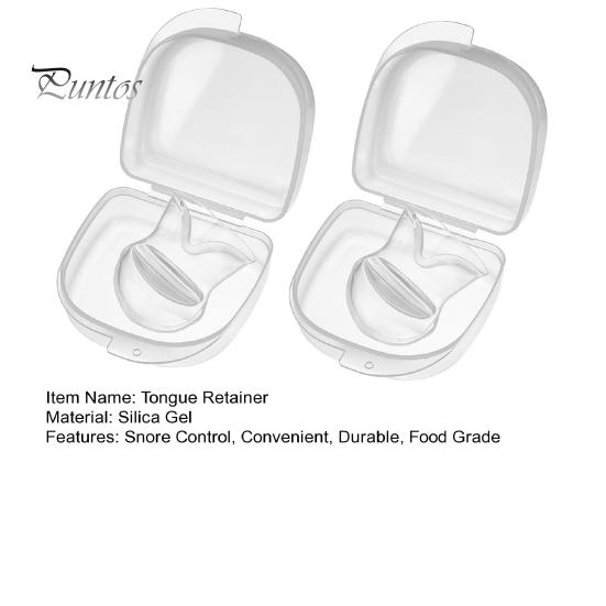 2Pcs Tongue Retainer Improved Sleep Quality Optimal Airflow Snore Destroy Silicone Tongue Cover for Night