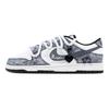 Nike Dunk One Eyed Hip Hop 1 Abrasion Resistant Low top Skateboard Shoes Unisex Gray White HF5441-100(Team773-1)