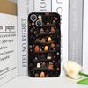 Vintage Totenkopf Blume Bücherregal Bemalte Handyhülle für IPhone 16 12 11 14 13 15 Pro Max Mini X XS XR SE2020 7 8 14Plus Weiche Hülle