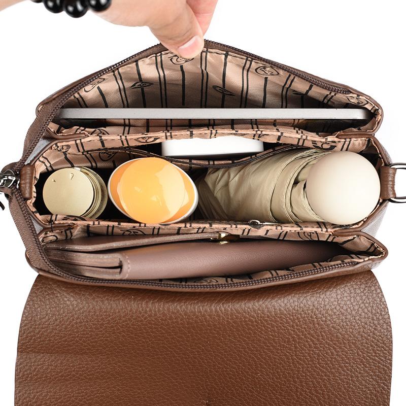 Bolsa Transversal, Bolsa para Meia-Idade e Idosos, Bolsa Quadrada Pequena Estilosa e Simples, Bolsa Casual de Ombro Único