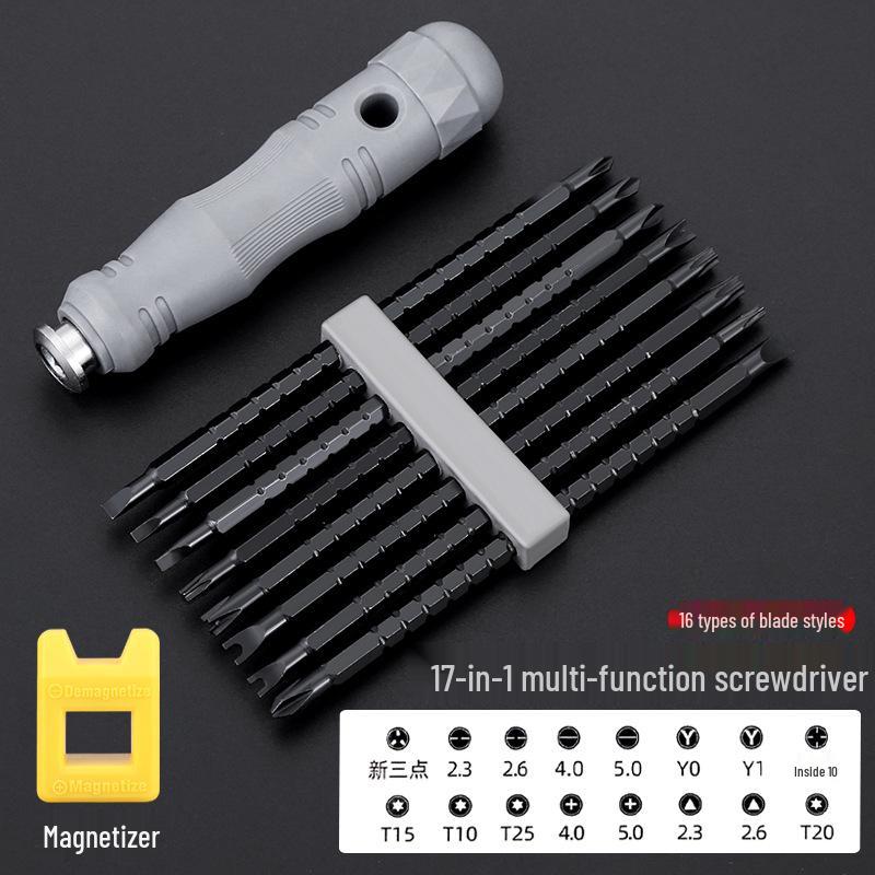 Multi-Function Small Screwdriver Set: Phillips, Torx, Triangle, Slotted, Double-Ended