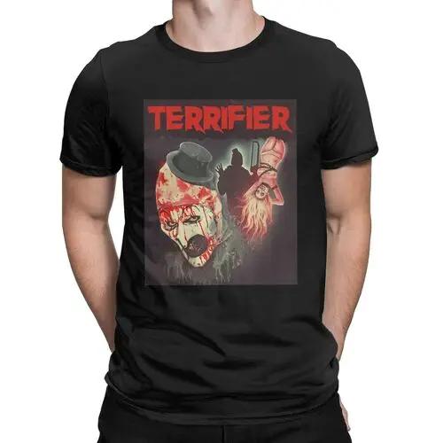 The Clown Drawing Art horror movies terrifier slasher film scary scream movie Novelty T-Shirts Cotton Graphic Printed Clothing