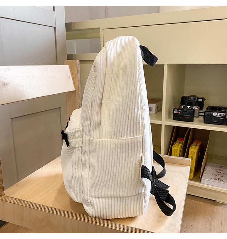 Japoński plecak szkolny z kokardą - stylowy plecak dla uczniów szkół średnich i wyższych