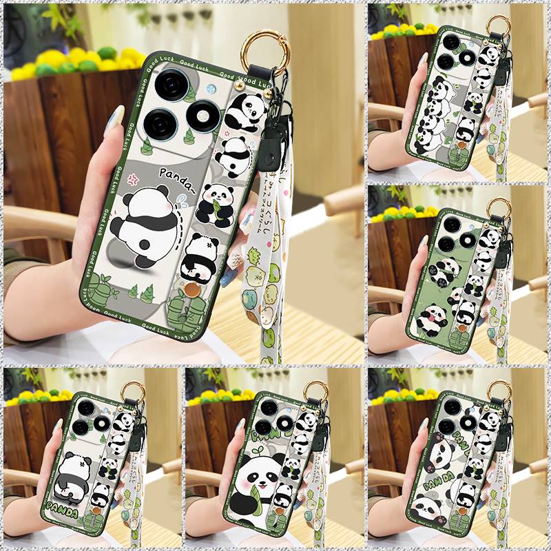 Fashion Design Shockproof Phone Case For Tecno Spark20/KJ5 Protective Back Cover Anti-dust Cute Dirt-resistant Panda