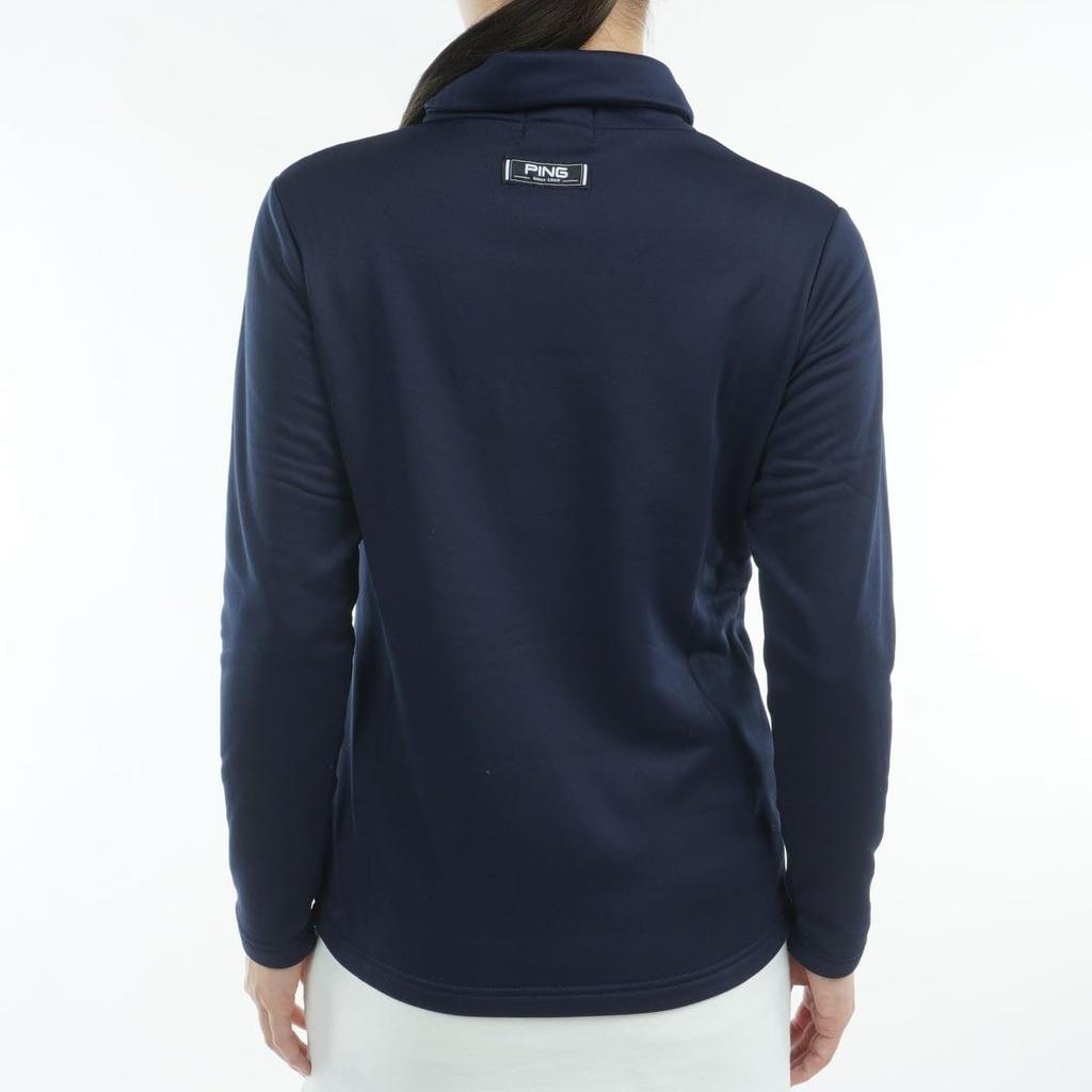 PING Apparel Long Sleeve High Neck Shirt PING Brushed Golf Undershirt M Women's (Mr. Fleece) / / 622-4266002 120_Navy