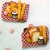 1:12 Dollhouse Miniature Breakfast Set Bread Basket Doll House Food Accessories
