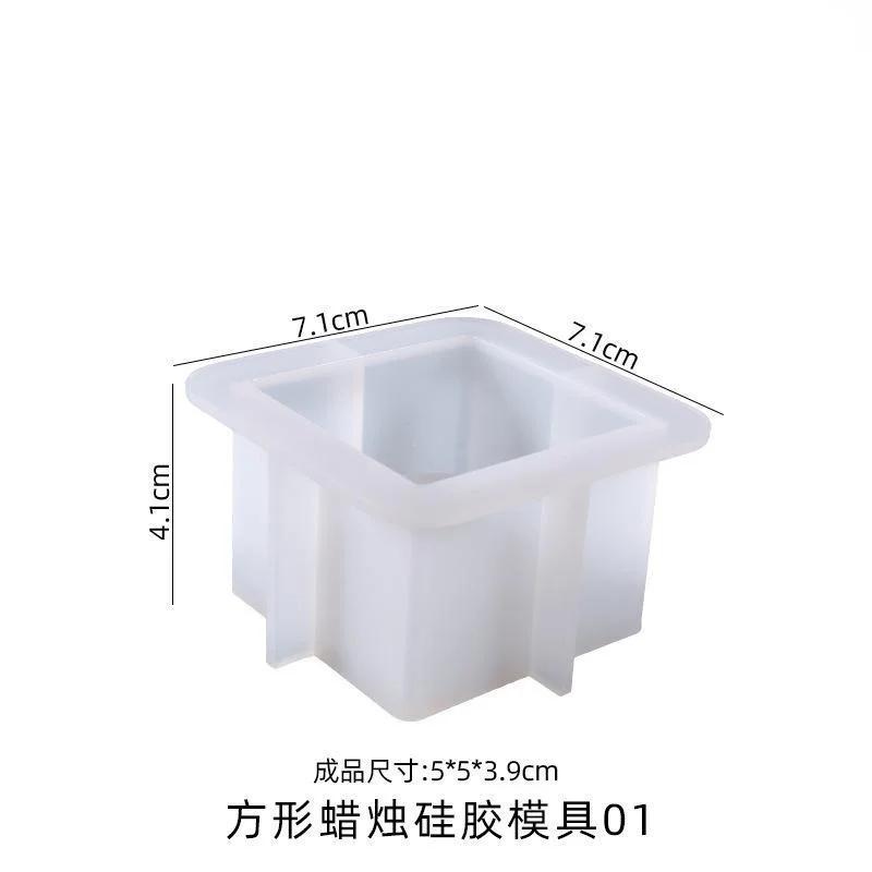 

Сделай сам Кристальная эпоксидная форма Форма для свечей Квадратный подсвечник Качели Стол Прост в использовании S