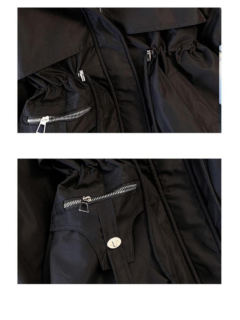 Korean Fashion 2025 Winter Women's Thick Fleece-lined Down Cotton Parka - Plus Size Warm Outerwear