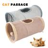 For Self Entertainment & Relaxation Foldable Plush Cat Tunnel Seasons Universal Dirt-resistant Pet Supplies Pet Cat Plush Tunnel