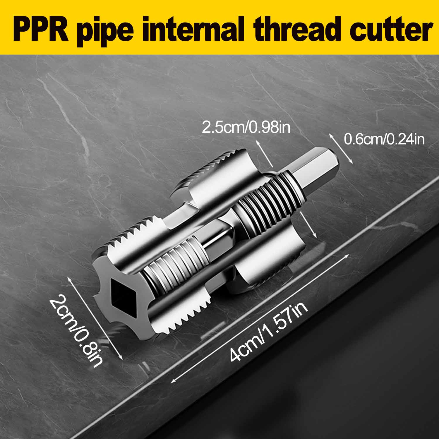 Pipe Threader Tool High-Speed Steel Ribbon Pipe Opener Faucet Installation Electric Drill Water Pipe Threader Tools Accessories серебряный