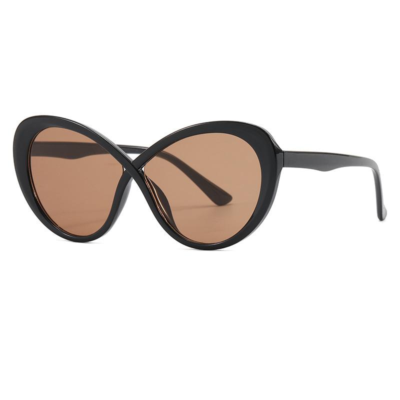 JYL TS Cat Eye Sunglasses Two Tone Style For Men Women B5516A