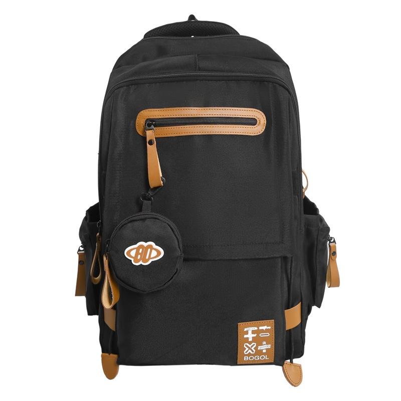 School Bag High-quality Couple Casual Backpack Large Capacity Multi-compartment Middle and High School Students Air Cushion Spine Backpack