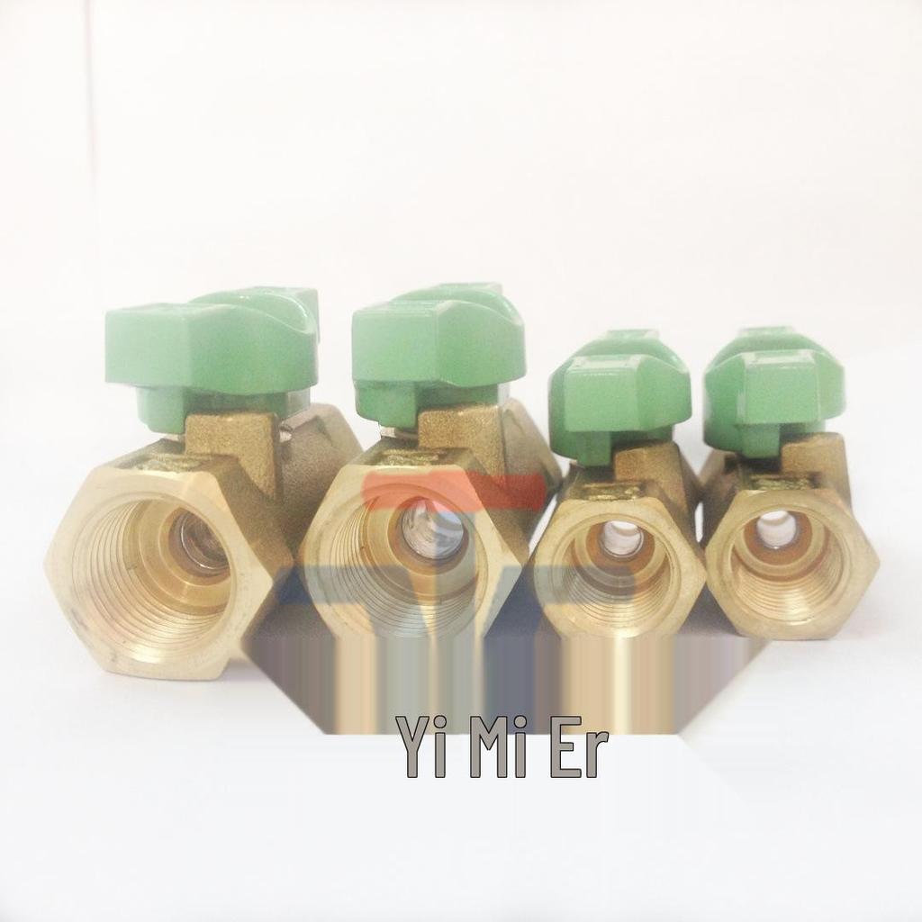 Japan KITZ TKT Brass Ball Valve, Threaded Female, Butterfly Handle, 1/4" & 3/8" In Stock.