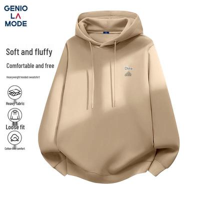 GENIOLAMODE Men's Graphic Print Loose Fit Hoodie