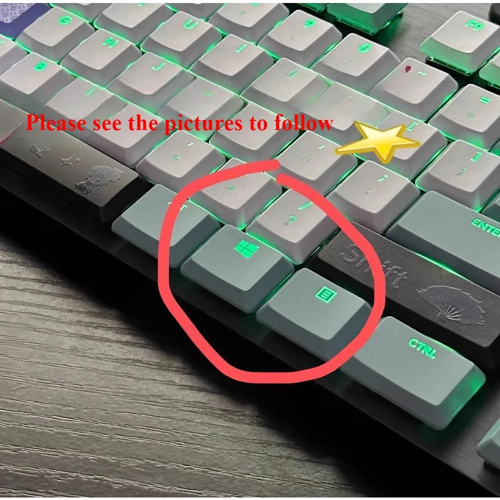 Logitech Keycaps for G915/G913/G913tkl/G813TKL Mechanical Keyboard Translucent 111 Keys US Version Includes ISO Keys