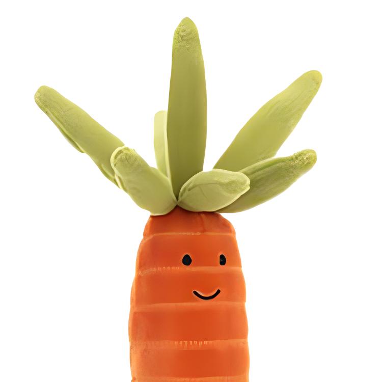 Jellycat Food Series Lively Vegetable Carrot Companion Doll Plush Doll 17cm Tall