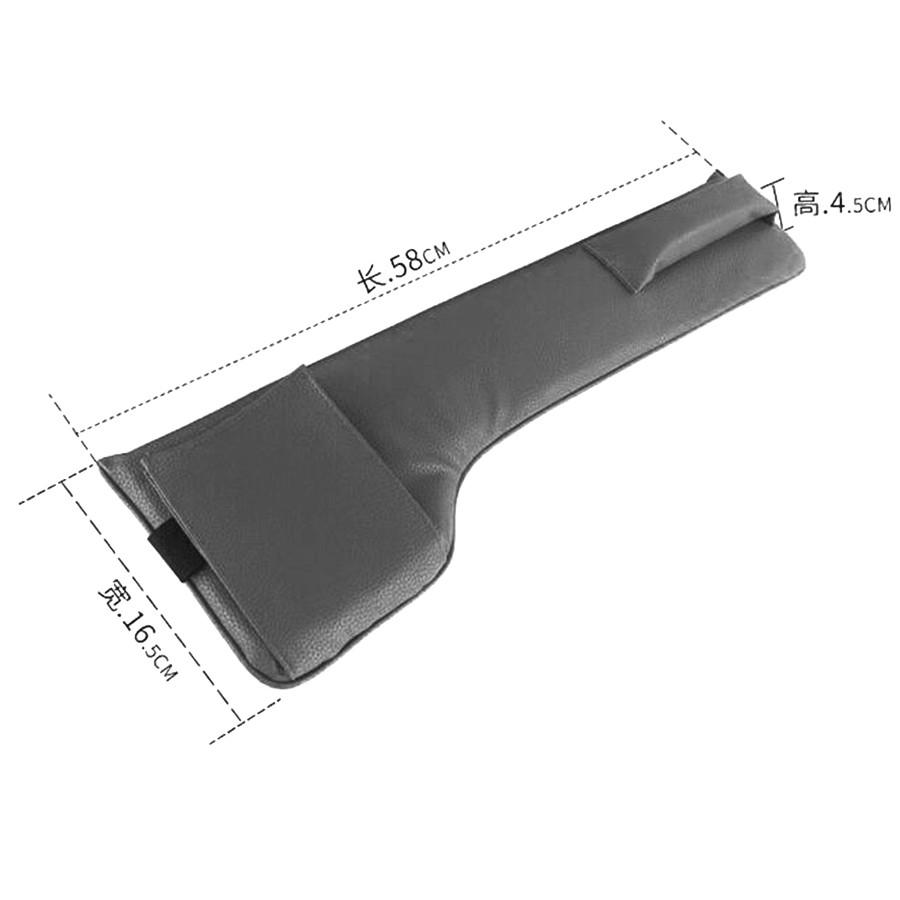 2Pcs PU Leather Car Seat Bag Storage Seat Gap Filler Catch Cell Phone Holder Map