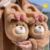 Cartoon Women Home Slippers Plush Warm Thick Bottom Slides Cute Soft Non-slip Slippers Indoor Outdoor Men Casual Slippers