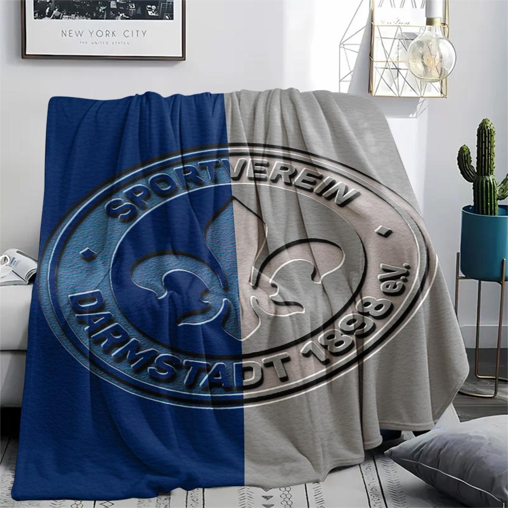 1pz Coperta in Flanella con Stampa SV Darmstadt 98, Alta qualità Confortevole per Tutte le Stagioni, Arredamento per la Casa, Calore e Comfort, Perfetta per Regali di Natale91