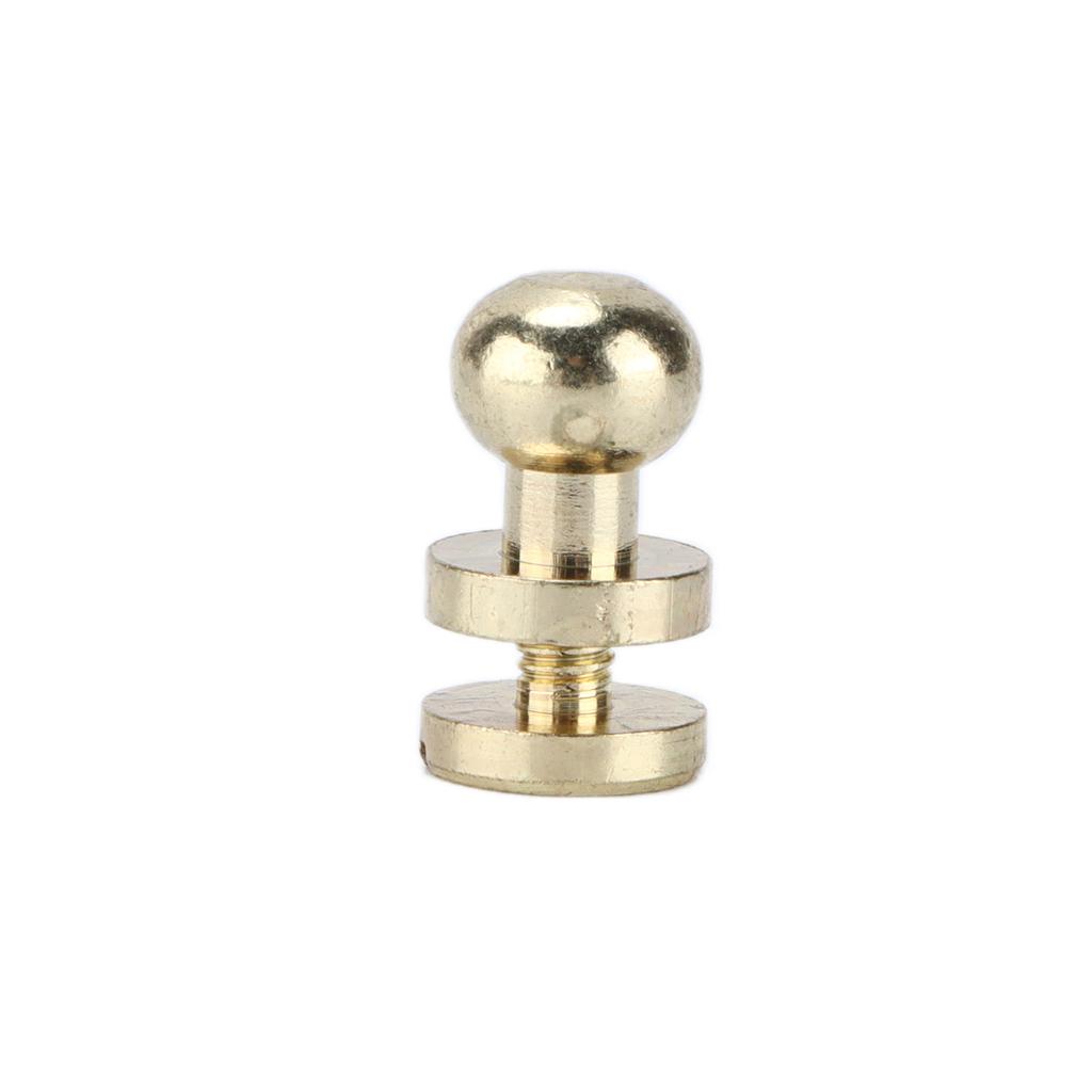 20set Brass Rivets Abrasion Resistance Imitation Gold Luggage Hardware Accessories for Craft Enthusiasts