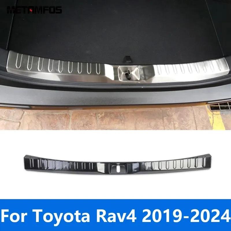 For Toyota Rav4 Rav 4 -  2024 Rear Trunk Bumper Foot Plate Tail Door Sill Scuff Guard Plate Accessories Car Styling