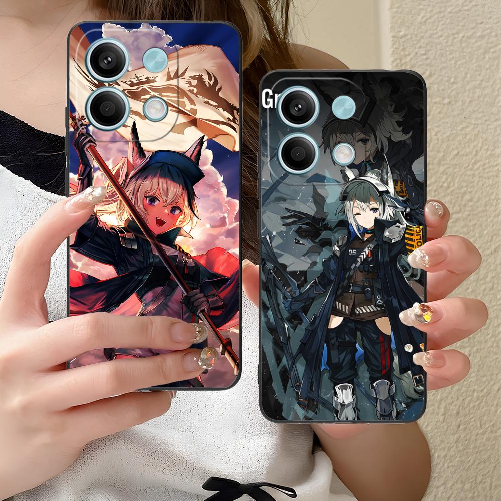 Arknights Grani Matte TPU Mobile Phone Case for Xiaomi Redmi 15 14 13 12 A5 3 2 1 C Plus 4G 5G Colorful Printing Cover