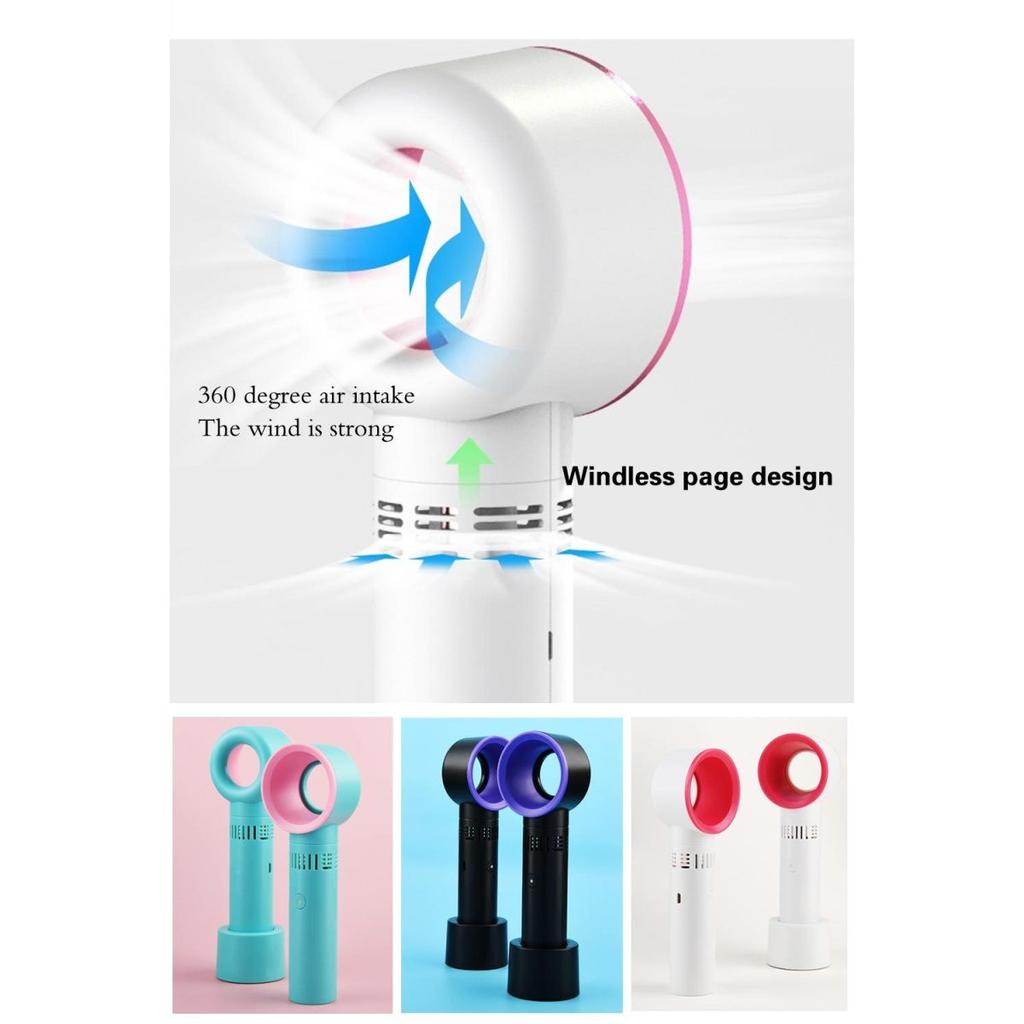 Ventilator reîncărcabil USB portabil fără lame