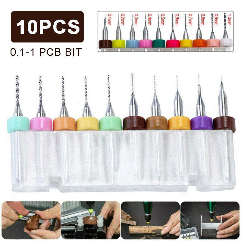 High-quality 10pcs Pcb Carbide Micro Twist Drill Bits Set Perfect For Jewelry Making