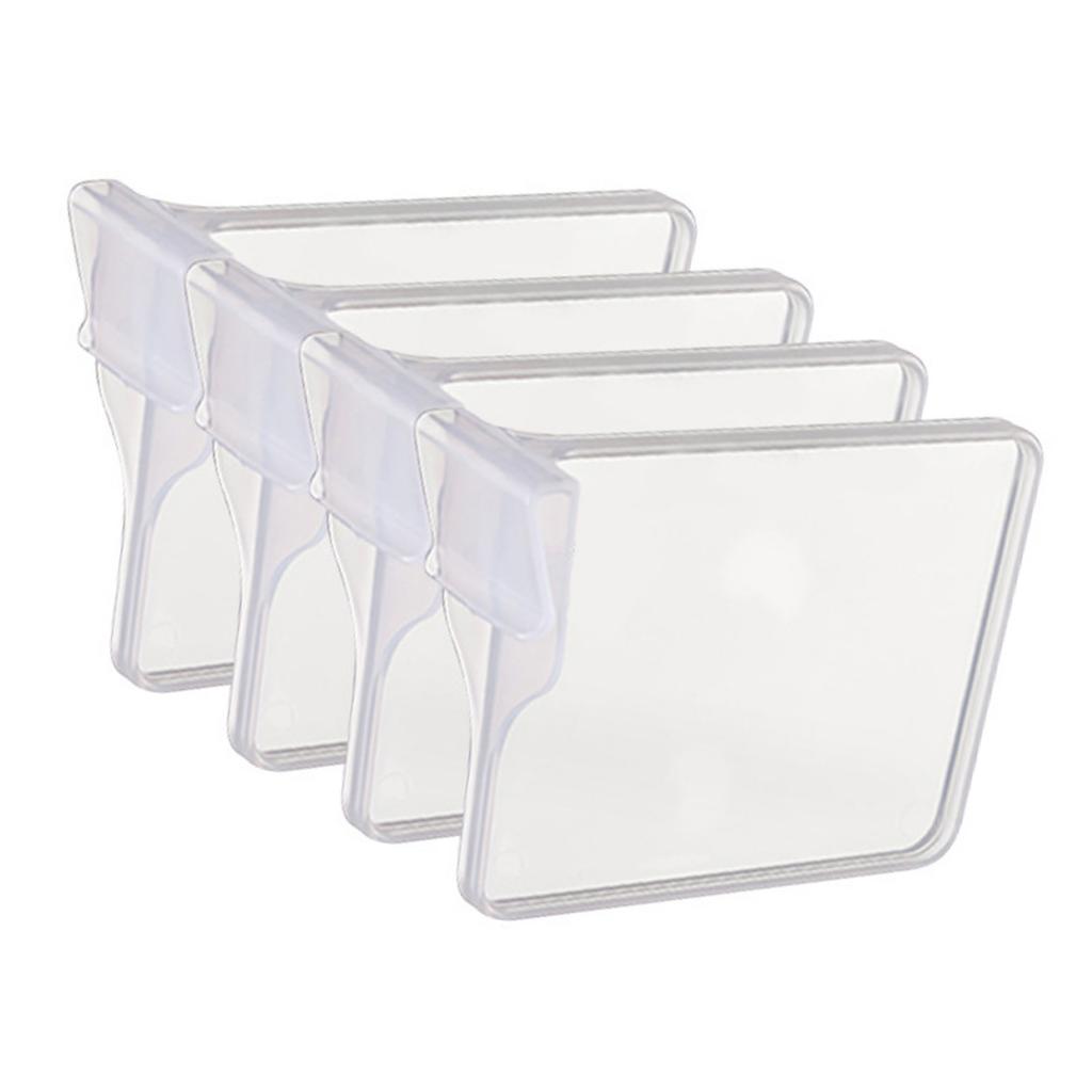 4Pcs Retractable Refrigerator Divider Clip Extendable Fridge Separator