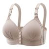 New Large Size Front-Clasp Vest-Style Bra, Wireless, Thin, with Lift and Support, for Middle-Aged Moms, Beautiful Back Design