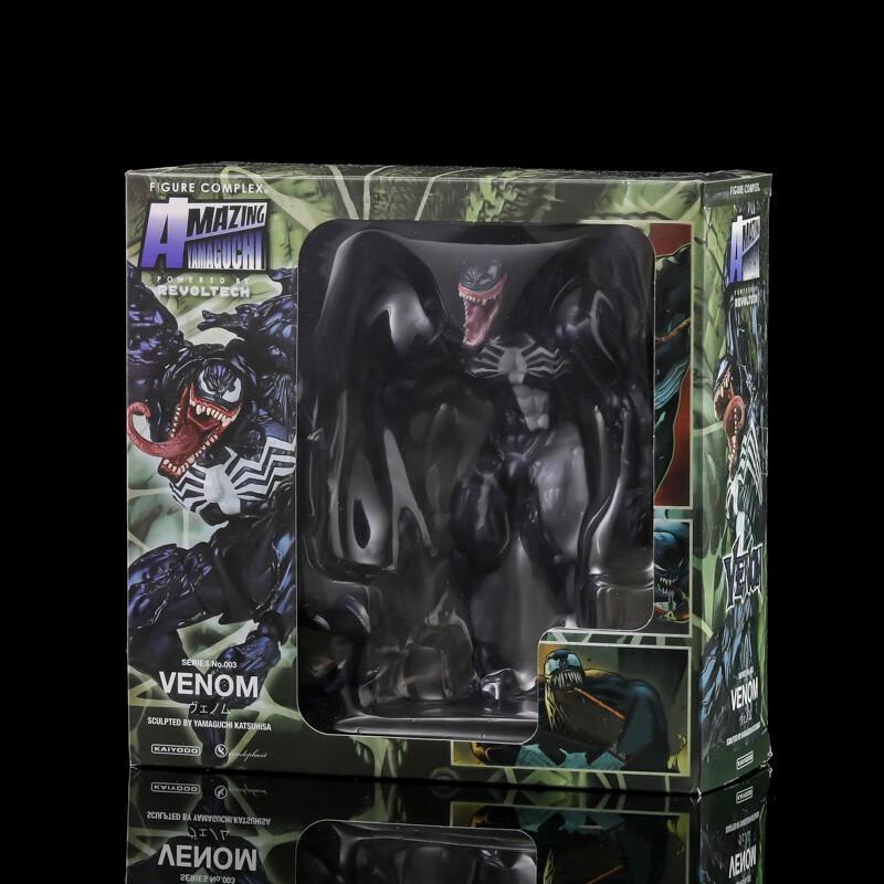 AMAZING YAMAGUCHI Carnage Venom Spider Man Marvel Legends Action Figure Joint Movable Change Face Statue Model Kids for Toy Gift