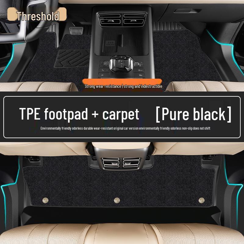 Full Coverage TPE Floor Mats for 26 BYD Song PRO Models - Custom Car Carpet Accessories