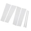 6PCS Pillar Post Cover PC Chrome High Gloss Mirror Effect Door Pillar Post Cover for Pilot 2009 to