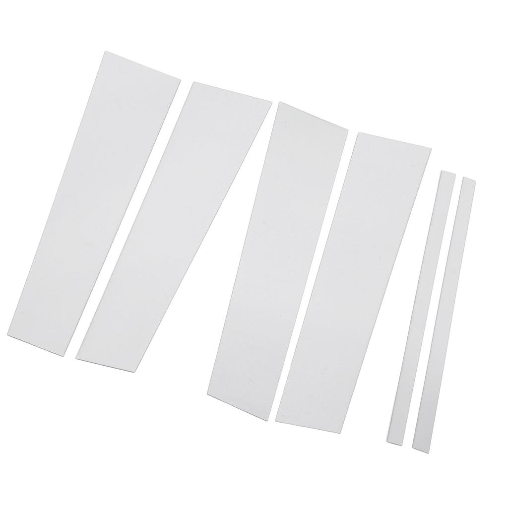 6PCS Pillar Post Cover PC Chrome High Gloss Mirror Effect Door Pillar Post Cover for Pilot 2009 to