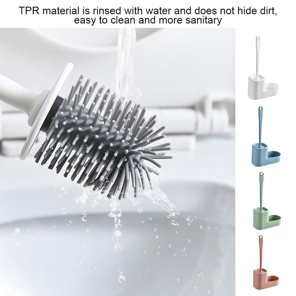 WC-Bürste, Kunststoff-Badezimmerbürsten-Set, Wandgriff, Reinigungswerkzeug mit Halter