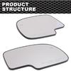 Mirror Glass Power Heated Compatible with 1999-2006 Chevy Silverado GMC Yukon Avalanche Driver & Passenger Side Mirror Glass Set