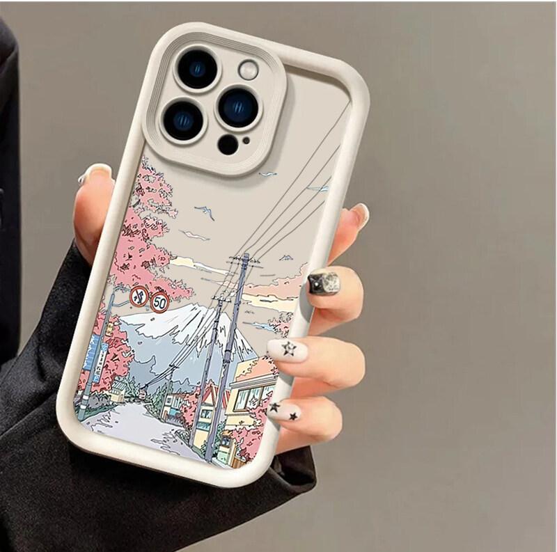 Anime Scenery Sunset Case for Samsung Galaxy M34 M31 M51 M30S M23 M16 M11 M15 F06 J4 J6 Plus J8 A02 S21 FE S20 Ultra Plus Cover