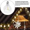 3Pcs G40 Led Replacement Light Bulbs, E12 Screw Base Shatterproof LED Globe Bulbs compatible with Solar String Lights Warm White