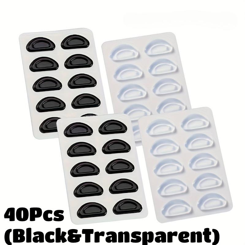 40pcs Nose Pads Super Sticky Anti Slip Eyeglass Soft Silicone Adhesive Glasses Nose Pads for Plastic Frame Glasses Sunglasses