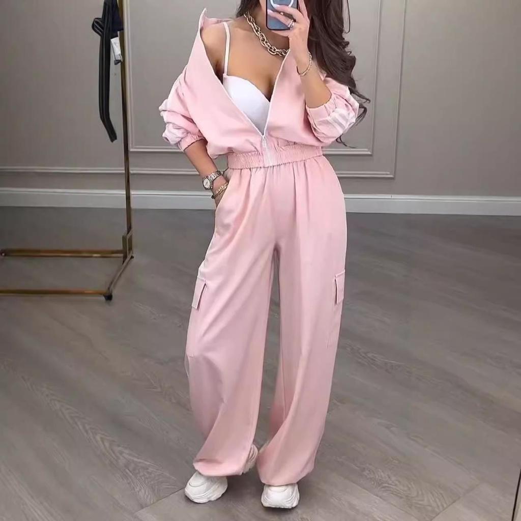 Kreativer 2026 Herbst Damen Urbaner Polyester Langarm Lässiger Modeanzug