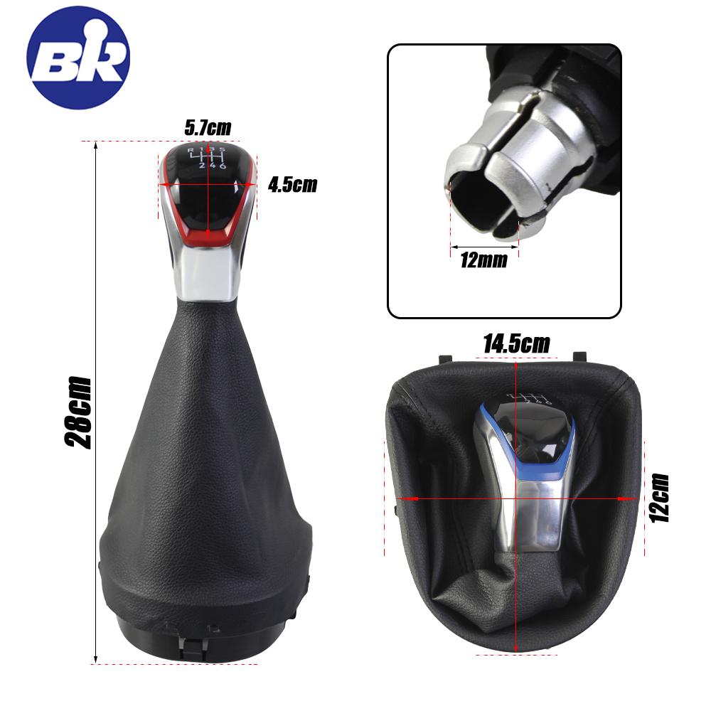 High-quality Manual Car Accessories 5/6 Speed Interior Replacement Part Gear Shift Knob For SEAT Manual Gear Shift Knob Fits