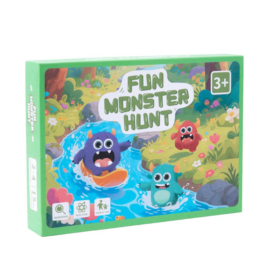 Kid Fun Catch Monster Social Board Game Montessori Color Shape Matching Number Cognition Logice Thinking Clearance Education Toy