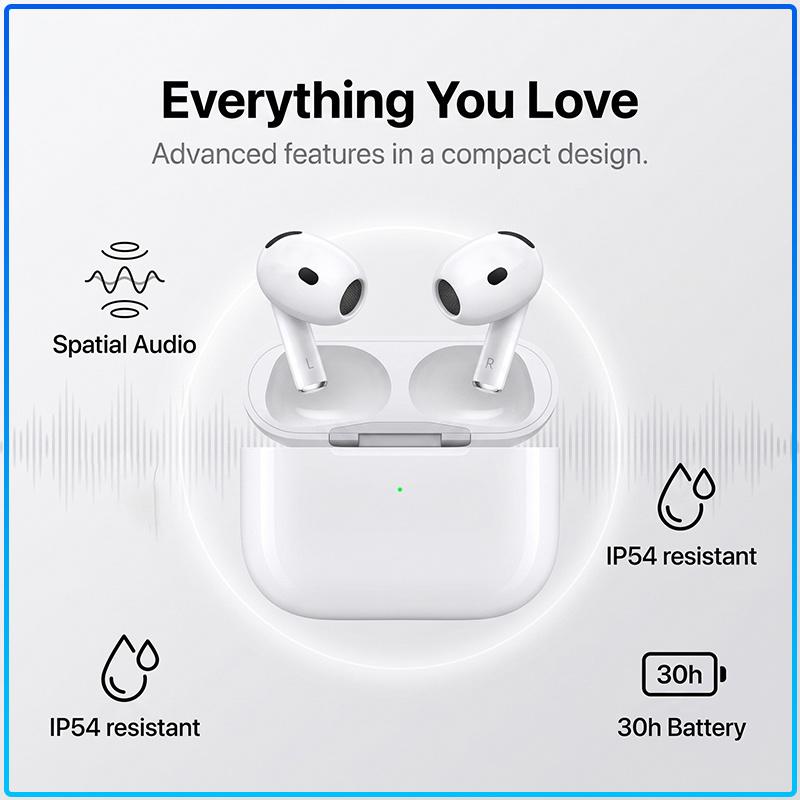 Fourth Generation Air 4 True Wireless Earbuds Bluetooth 5.3 ANC Noise Reduction Headset Instant Connection Clear Voice Call Earphones