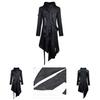Elegant Gothic Swallow-tail Coat For Men Perfect Cosplay Costume Halloween Uniform
