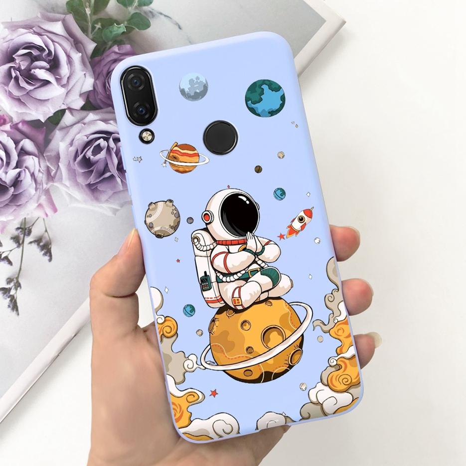 For Huawei Nova 3i Case INE-LX1 Cute Astronauts Cover Soft Silicone Phone Case For Huawei P Smart Plus 2018 Nova3i Fundas Bumper