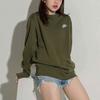Nike Sweatshirts Men's Green Crew Neck Moderate Other BV2663-327