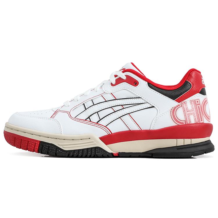 Asics Gel-Spotlyte LOW Anti-Slip And Wear-Resistant Lightweight Low-Top Vintage Basketball Shoes Unisex White Red
