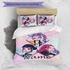 3pcs KPop Demon Hunters24 Cover Set - Personalized Name, HD Printed Bedding with 1 Cover and 2 Pillowcases - Perfect for Home Decor, Easy Care