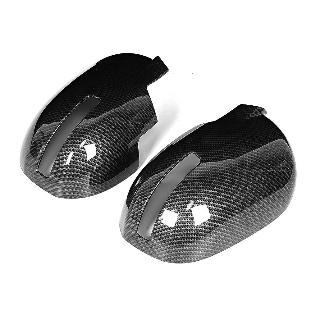 Left Right Rearview Mirror Cover Carbon Fiber Decorative Cap Fit for Mitsubishi Outlander 13‑16